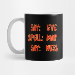 Say, Spell, Say. Mug